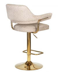Стул барный ДОБРИН CХАРЛЙ ГОЛД (бежевый твид (ЛЕО26)) 2 шт / DOBRIN CHARLY GOLD (LEO26))
