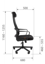 Кресло руководителя Chairman 590 ткань/сетка Черный