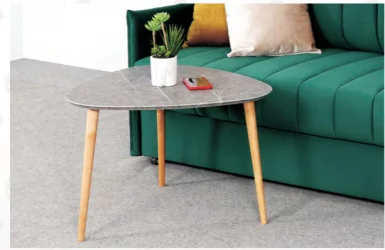 Стол журнальный Трио Мрамор серый