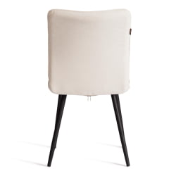 Стул обеденный Bari Bari LT, велюр, молочный/черный, 4, 41х55х89 см