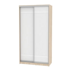 Шкаф-купе белый лдсп B-220х120х60-3(ДСС-Белый-D9D9)