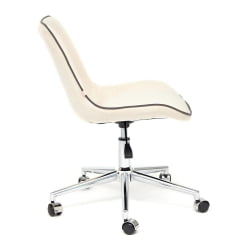 Кресло STYLE флок , молочный, 4