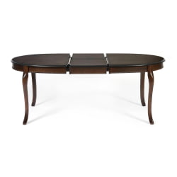Раздвижной овальный стол Royal ( RY-T6EX ) дерево гевея/мдф, 150+44х106х75см, Tobacco