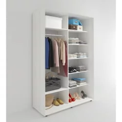 Шкаф для одежды Акцент-Сим Д 1000х600 Выбеленное дерево