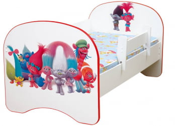 Кровать детская с фотопечатью без ящика 800*1900 Тролли