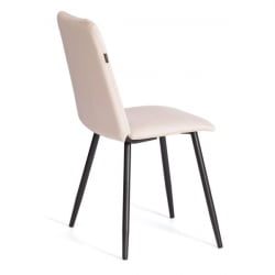Стул обеденный Asti TREND, флок , бежевый/черный, 7, 47х54х86 см