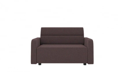 Коричневый диван Уппса (Berhouse) Цвет фасада: Кофе рогожка; Тип: Прямой; Материал фасада: Микророгожка