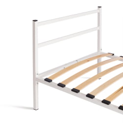 Односпальная кровать Marco металл, 90х200см, белый