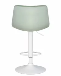 Стул барный DOBRIN TAILOR WHITE Пудрово-мятный велюр MJ9-87