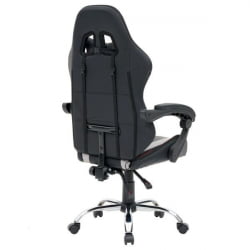 Кресло компьютерное CROMEX (КРОМЕКС) Quantum GM-155 RGB экокожа черное/красное/серое