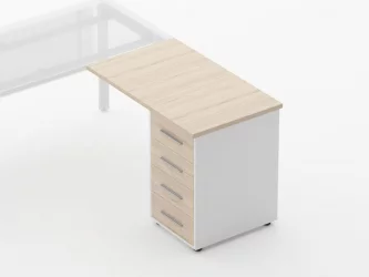 Тумба приставная Deka 9.05.10 Туя/Белый