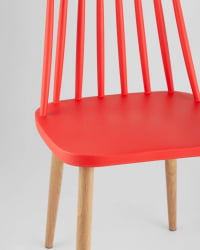 Стул Морган пластиковый красный 4 шт