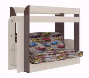 Кровать 80 на 190 Карамель 75 Венге магия Сосна Карелия