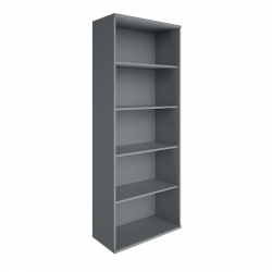 Стеллаж высокий широкий Riva А.СТ-1 Клен/Металлик