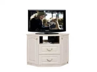 Тумба под ТВА угловая Гармония-4 Дуб беленый Туя светлая