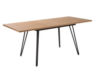 Стол раздвижной Диего 120-160 Галифакс Натур_БЕЛЫЙ