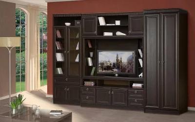 Шкаф для книг Инна 611 Денвер темный