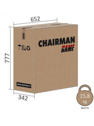 Игровое кресло Chairman гаме 17 Черный Голубой / game