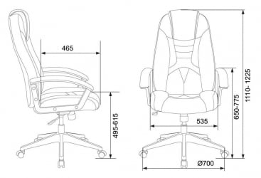 Кресло игровое Zombie 8 Orange