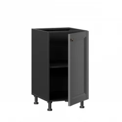 Тумба кухонная 450 Амели-3 ЛД 299.030.000.006 Черный Оникс серый