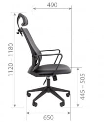 Кресло руководителя Chairman 545 экокожа Коричневый