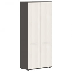 Шкаф с глухими дверьми EDIS EHCS 85.1 Ясень Траун Белый Мокко