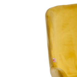 Кресло BOEING ( mod. 9120) металл/вельвет, 42x58x84.5x47см, желтый (HLR 40)/черный