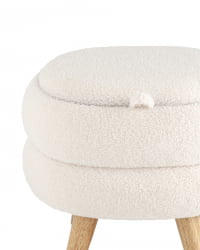 Пуф с ящиком Винни M Тедди белый