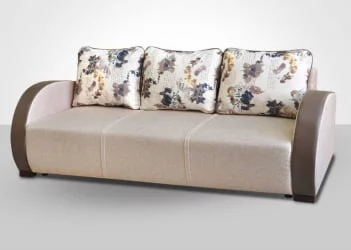 Диван-кровать Европа-1 вензель серый арена черная рогожка в1