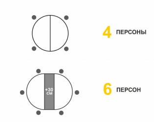 Круглый раздвижной стол Орфей 51 (02) Мрамор бежевый