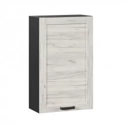 Шкаф кухонный 600 высокий Винченца ЛД 234.450.000.085 Черный Дуб Крафт белый