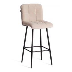 Барный стул Medeo/Медео велюр, бежевый, 7, 45х56х113 см