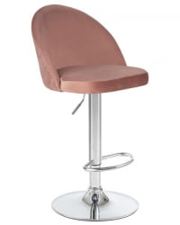 Стул барный DOBRIN MILANA (пудрово-розовый велюр (MJ9-32)) 2 шт