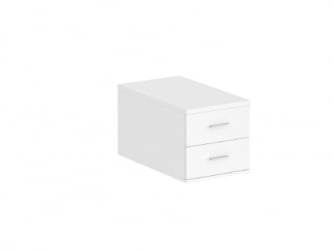 Подвесная тумба с 2 ящиками Сигма СГ.537.ВХ.ВХ Белый / Sigma SG.537.WH.WH