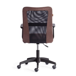 Компьютерное кресло STAFF флок/ткань, коричневый/черный, 6/W-11