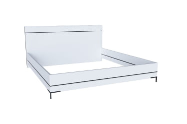 Кровать 1800 Норд ЛД.677.150.000 Белый/Черный