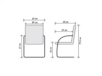 Кресло NEST D экокожа Черный