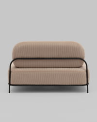 Диван Стоун велюр рельефный бежевый