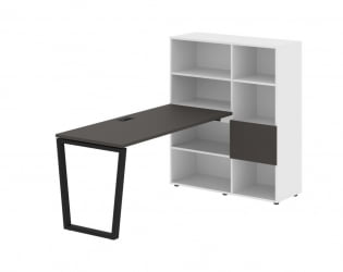 Рабочая станция ЕДИС ЕВРСТ 1115 Мокко Черный Белый / EDIS EVRST