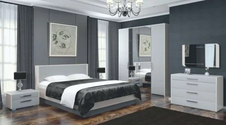 Комплект мебели для спальни Вива №02 Фарго Мокко глянец