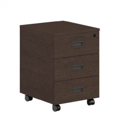 Тумба подкатная с 3 ящиками LVP19030304 Темный дуб