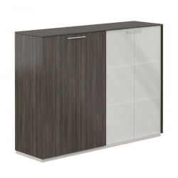 Шкаф средний двойной Atlas NZ-0305+NZ-0335.BT.BT.GLM Бренсон Трюфель