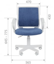 Детский стул CHAIRMAN KIDS 112 велюр Лимон