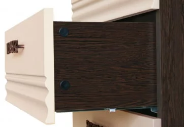 Стол компьютерный с надстройкой Катрин 92.26+92.27 Дуб венге Белый песок Браун вуд