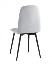 Стул Easy велюр светло-серый 4 шт. комплект