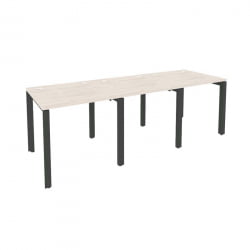 Рабочая станция на П-образном м/к ОНИКС О.МП-РС-3.0.8 Денвер Светлый/Антрацит / ONIX O.MP-RS-3.0.8