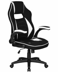 Кресло игровое DOBRIN RICK (черно-белый)