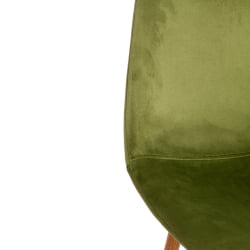 Металлический стул BREEZE (mod. 4724) вельвет/металл, 44 х 53 х 87 см, Green (зеленый) HLR54 / натуральный