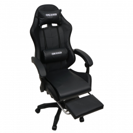 Кресло 908 KINGQUEEN цвет черный с массажем и подсветкой 908-black-mass