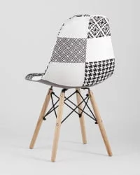 Стул Eames DSW Пэчворк Черно-белый